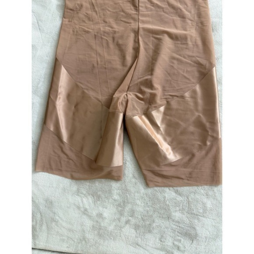 SPANX High-Waisted Mid-Thigh Short in Cafe au Lait Beige Tan XL NWT - Picture 14 of 14